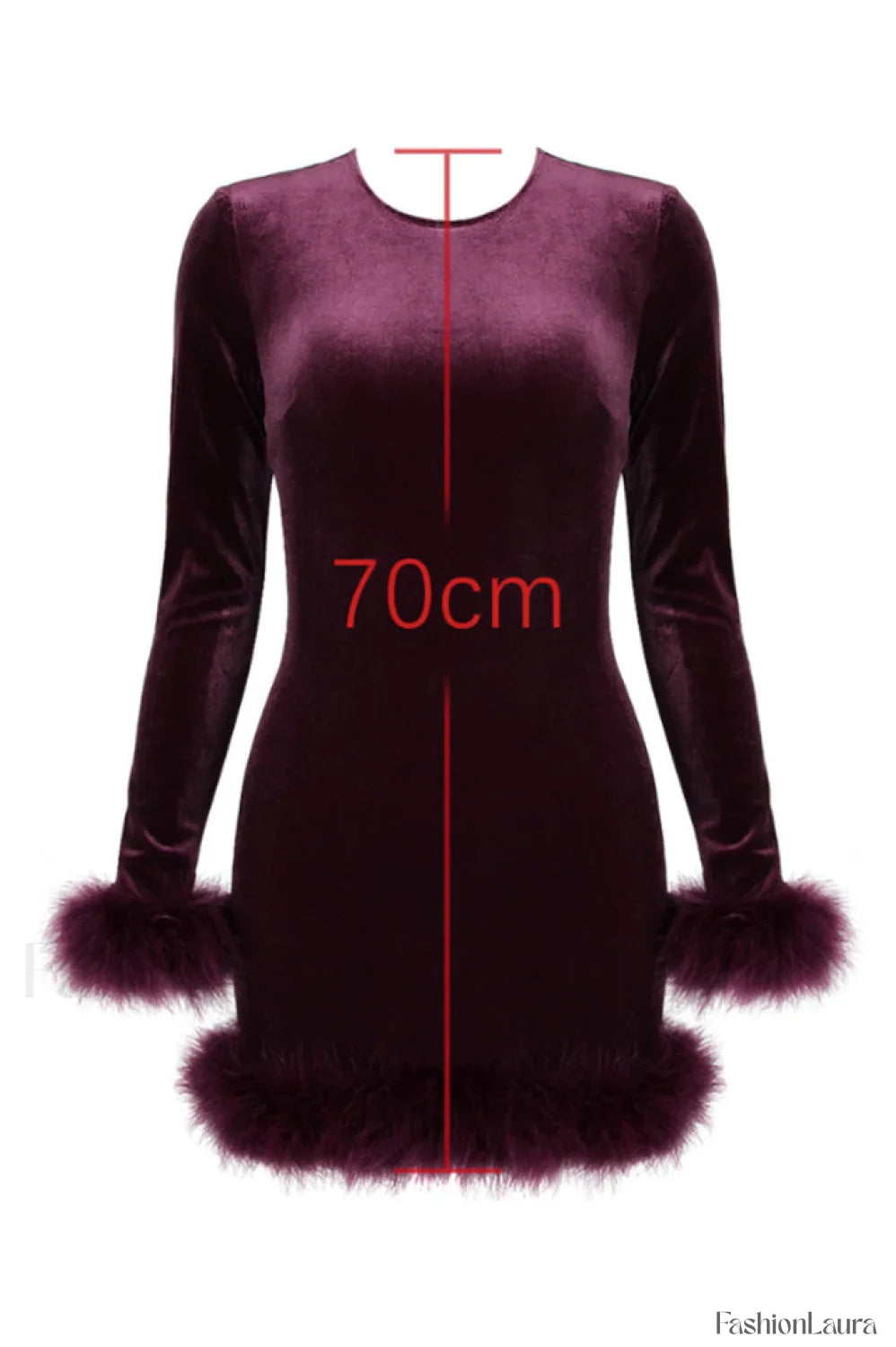 Lavinia Mulberry Stylish Velvet Mini Dress