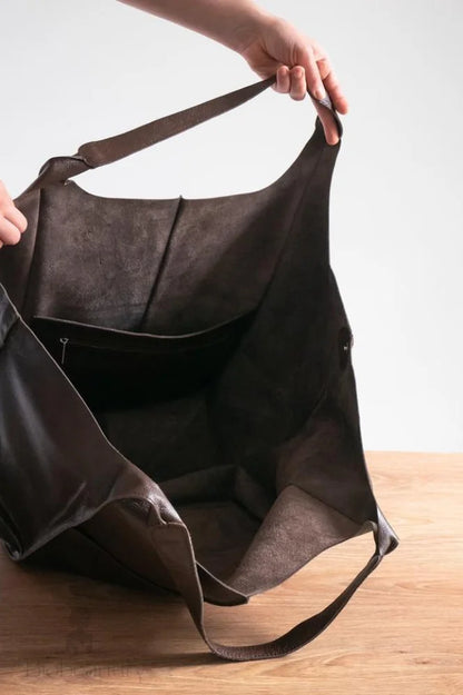 Leather Tote Bag For Shopping