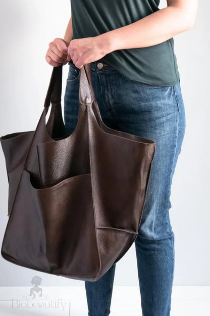 Leather Tote Bag For Shopping 3#