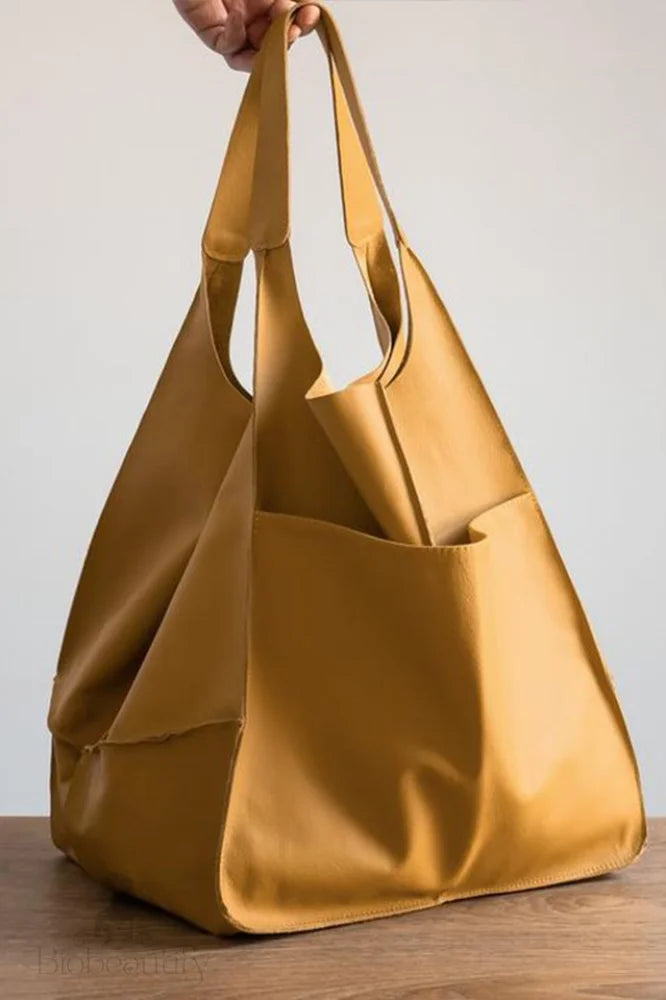 Leather Tote Bag For Shopping