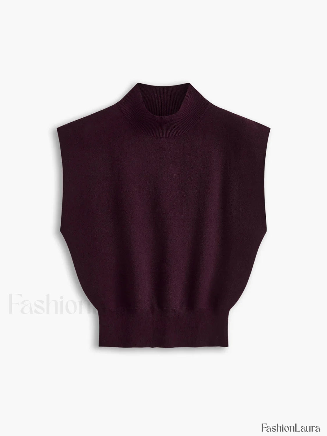 Leisurely Solid Pullover Sweater Vest Burgundy / XS Sweater Vests