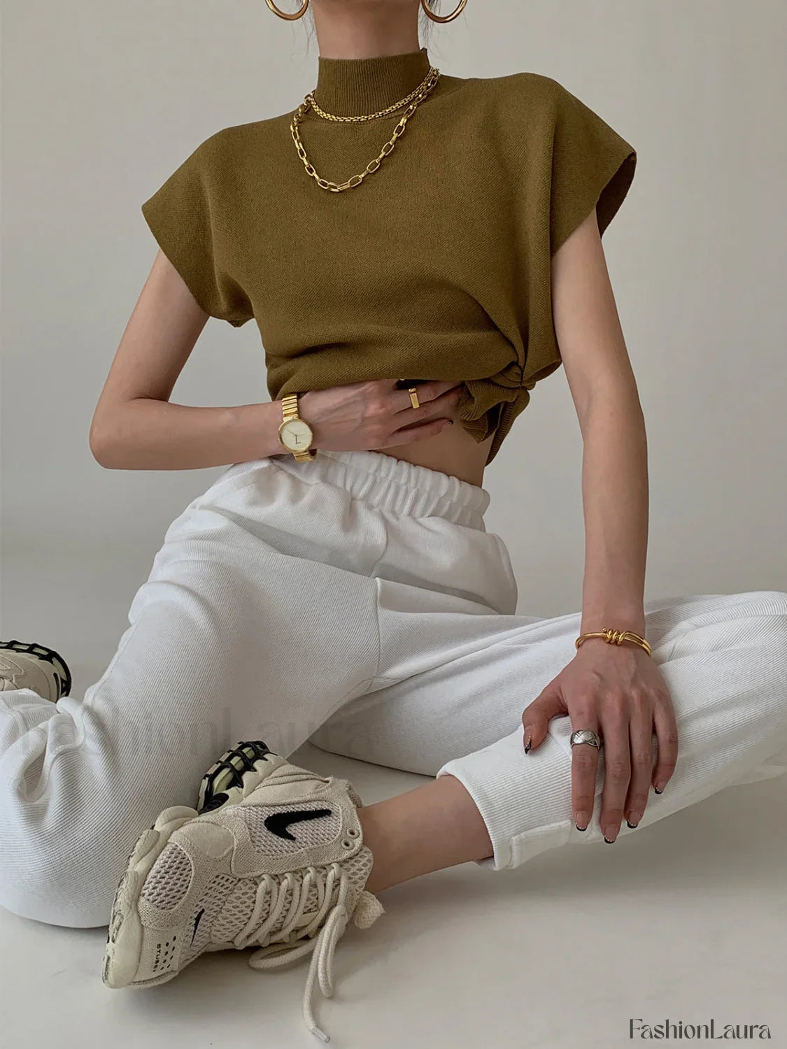 Leisurely Solid Pullover Sweater Vest Sweater Vests