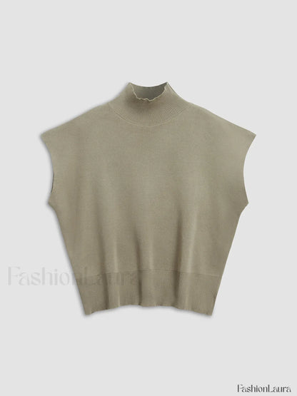 Leisurely Solid Pullover Sweater Vest Sweater Vests