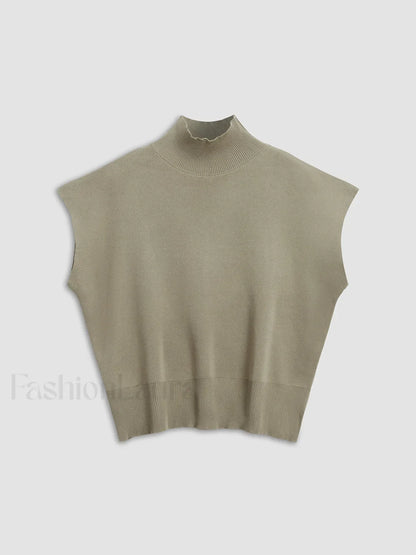 Leisurely Solid Pullover Sweater Vest Sweater Vests