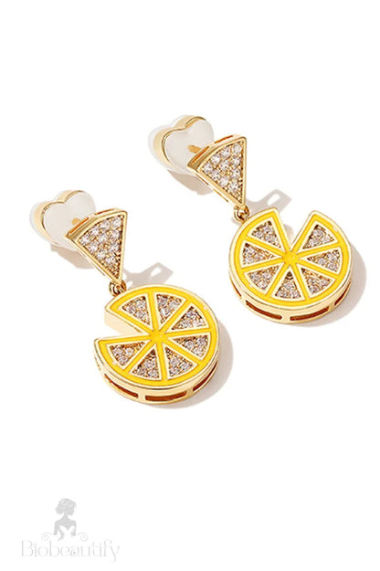 Lemon Slice Earrings Picture