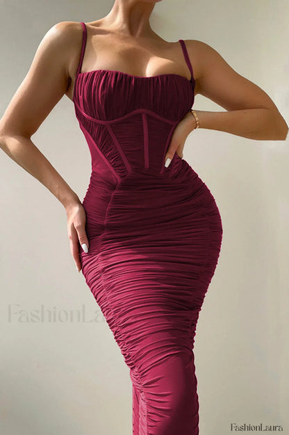 Lilian Corset Stylish Midi Dress