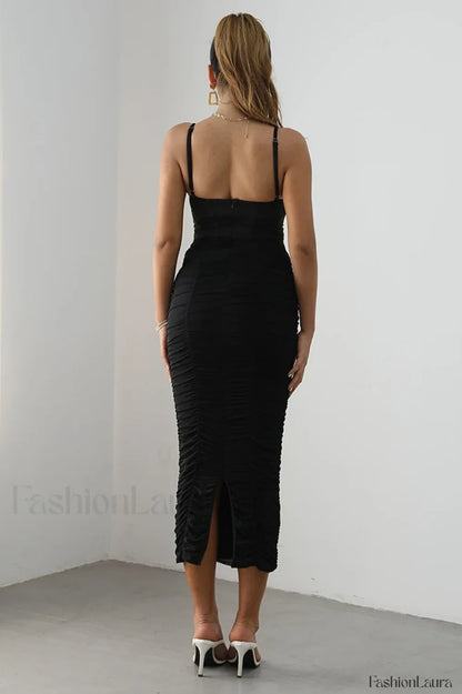 Lilian Corset Stylish Midi Dress
