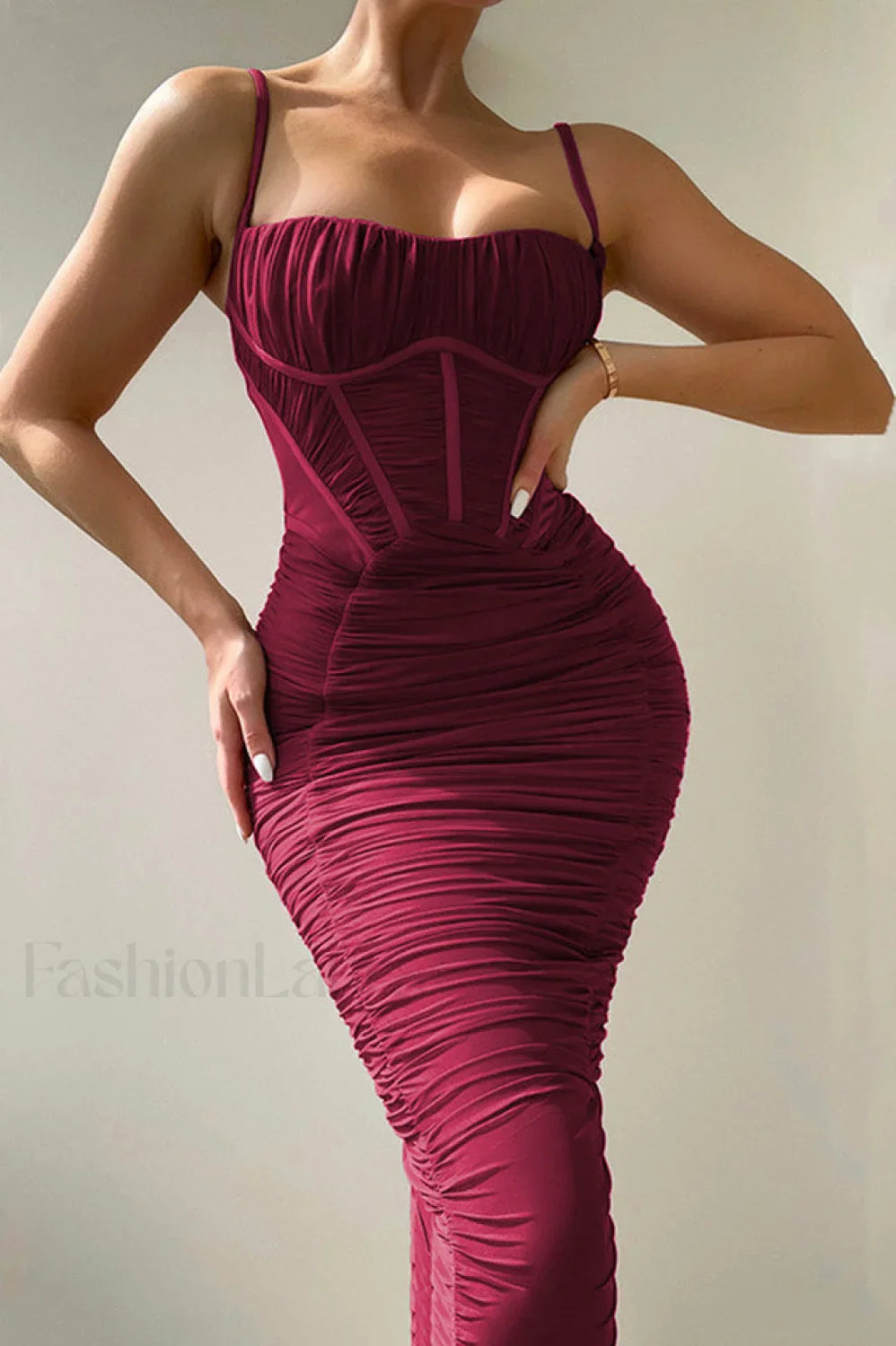 Lilian Corset Stylish Midi Dress