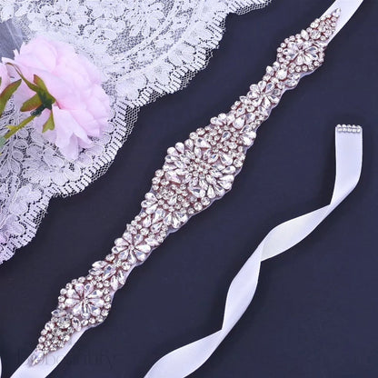 Lilian Rose Gold Crystal Bridal Sash