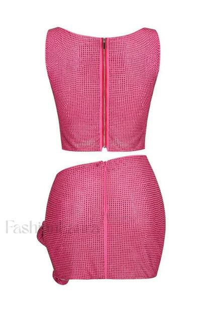 Linne Cutout Top Charming & Skirt Set