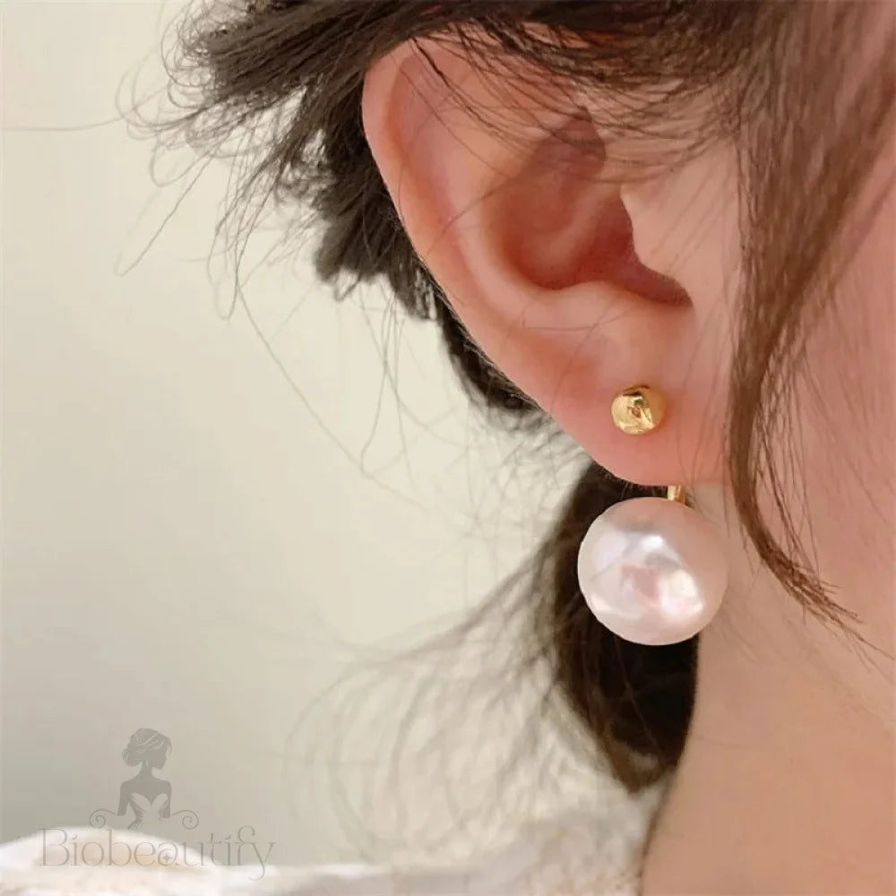 Lizakosht Pearl Earrings For Women Trendy Eardrop And Ear Stud Jewelry Gift