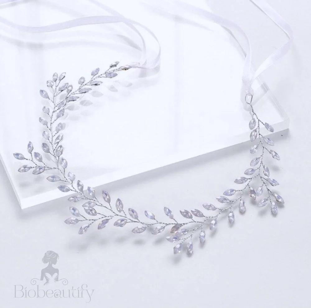 Wedding Hair Accessories - Opal Bridal Headband Vine - Available in Gold and Silver