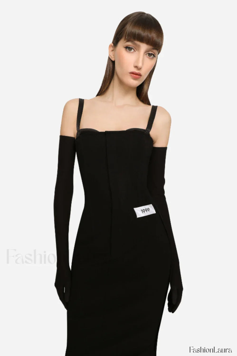 Long Stretch Stylish Technical Jersey Dress