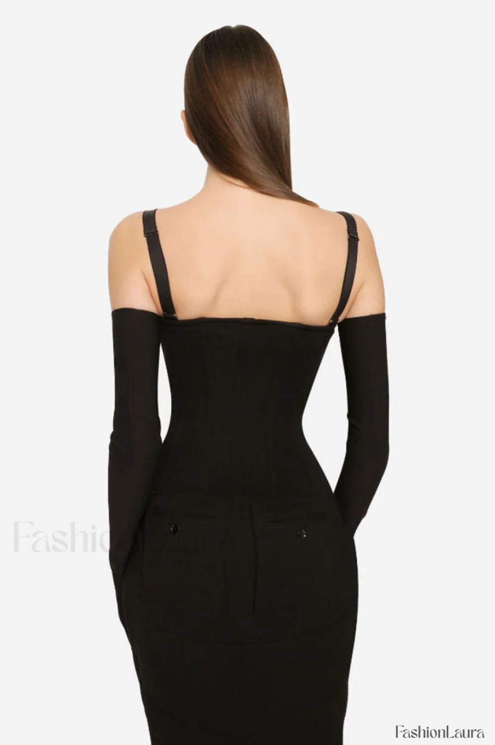 Long Stretch Stylish Technical Jersey Dress