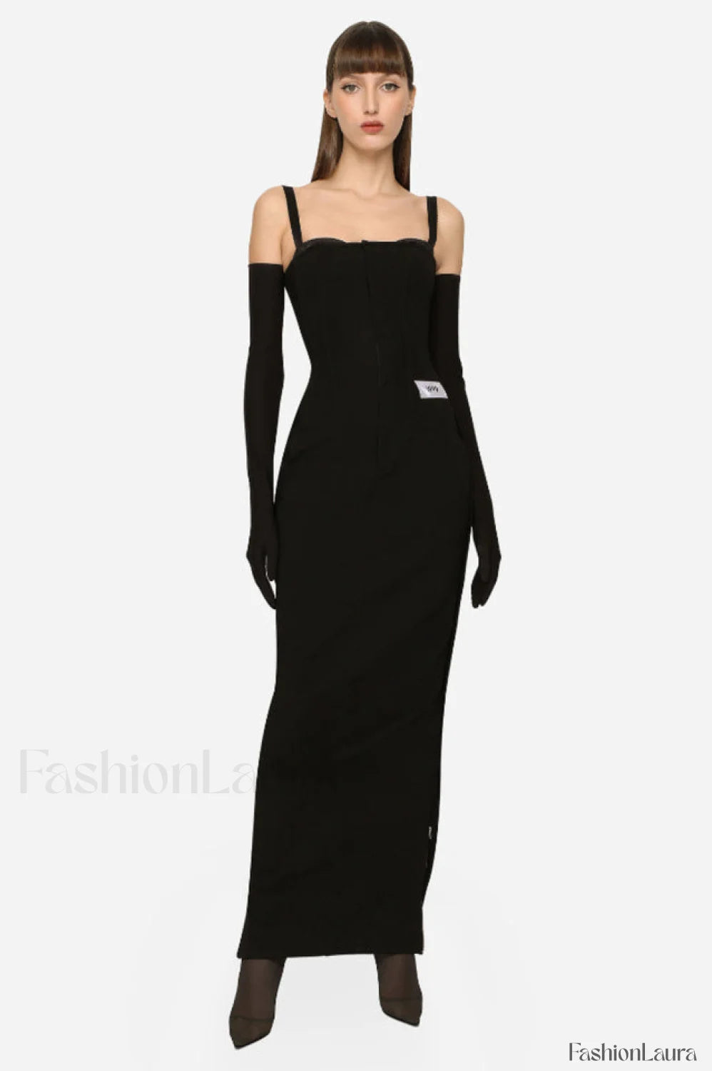 Long Stretch Stylish Technical Jersey Dress