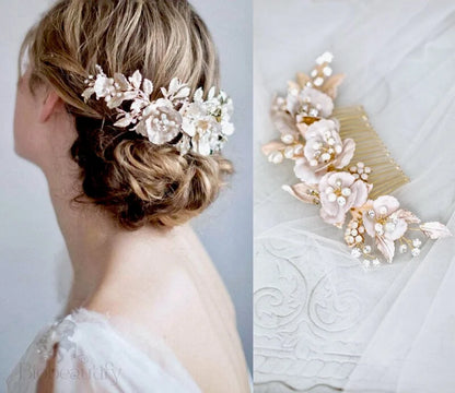 Loralyn Boho Gold Bridal Hair Comb