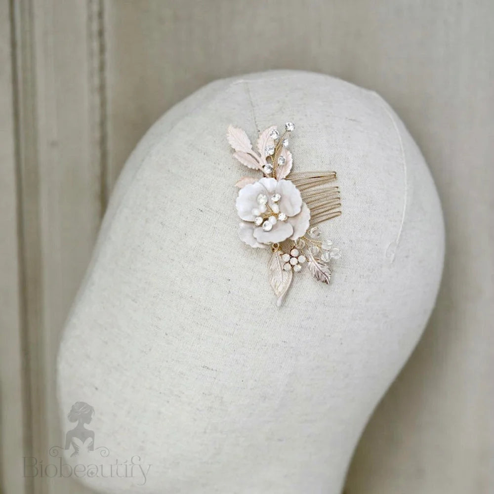 Loralyn Boho Gold Bridal Hair Comb