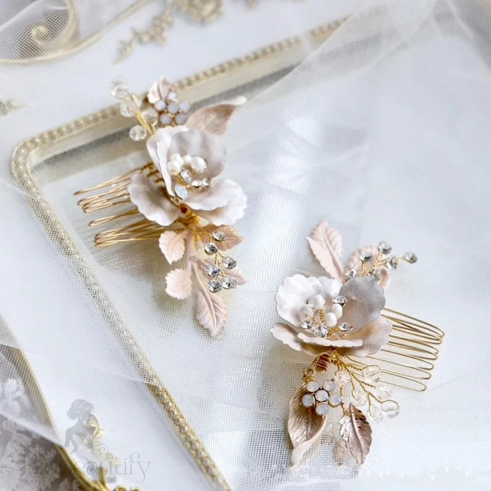 Loralyn Boho Gold Bridal Hair Comb