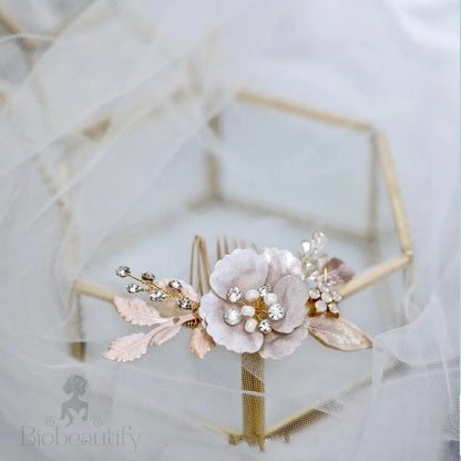 Wedding Hair Accessories - Bohemian Gold Bridal Hair Comb Set