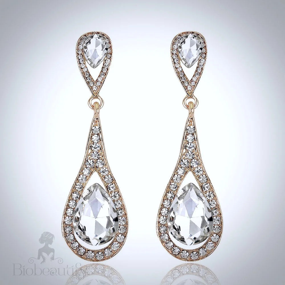 Wedding Jewelry - Crystal Bridal Earrings - More colors available