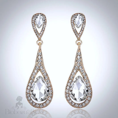 Wedding Jewelry - Crystal Bridal Earrings - More colors available