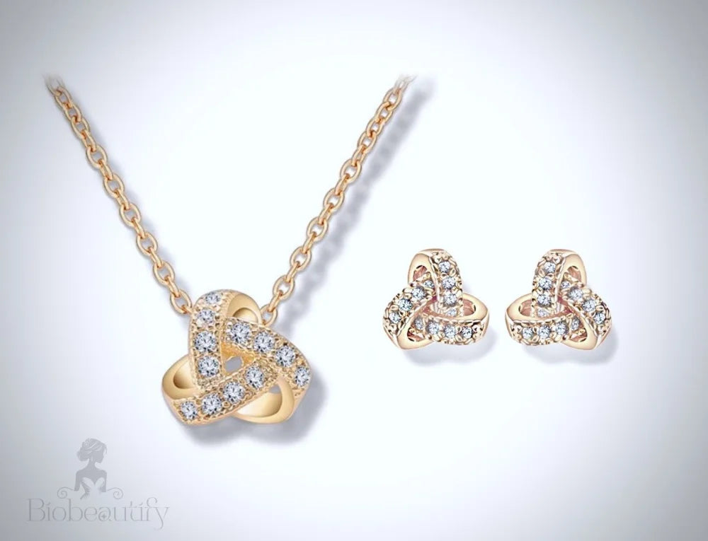 Wedding Jewelry - Cubic Zirconia Necklace and Earrings Set - Available in Silver