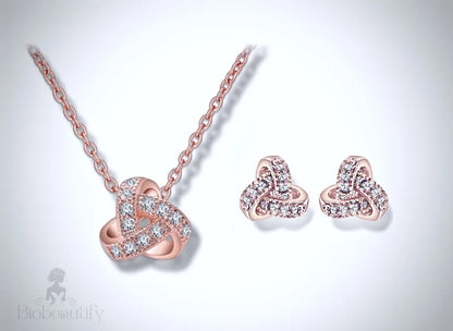 Wedding Jewelry - Cubic Zirconia Necklace and Earrings Set - Available in Silver