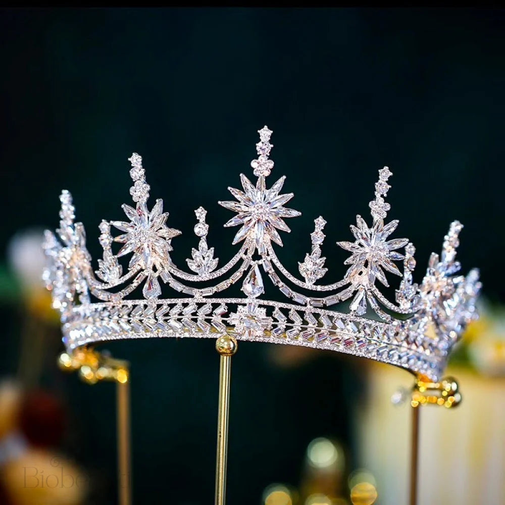 Ludmila Cubic Zirconia Wedding Tiara