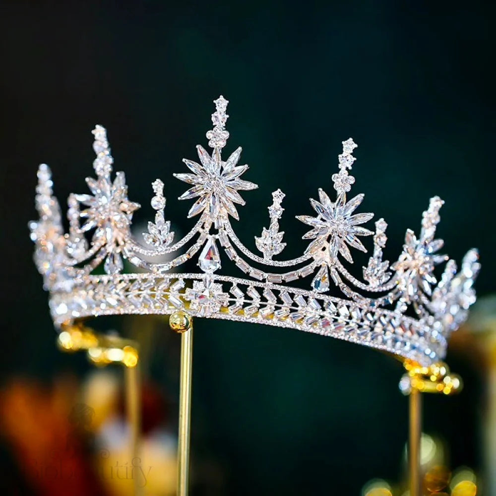 Ludmila Cubic Zirconia Wedding Tiara