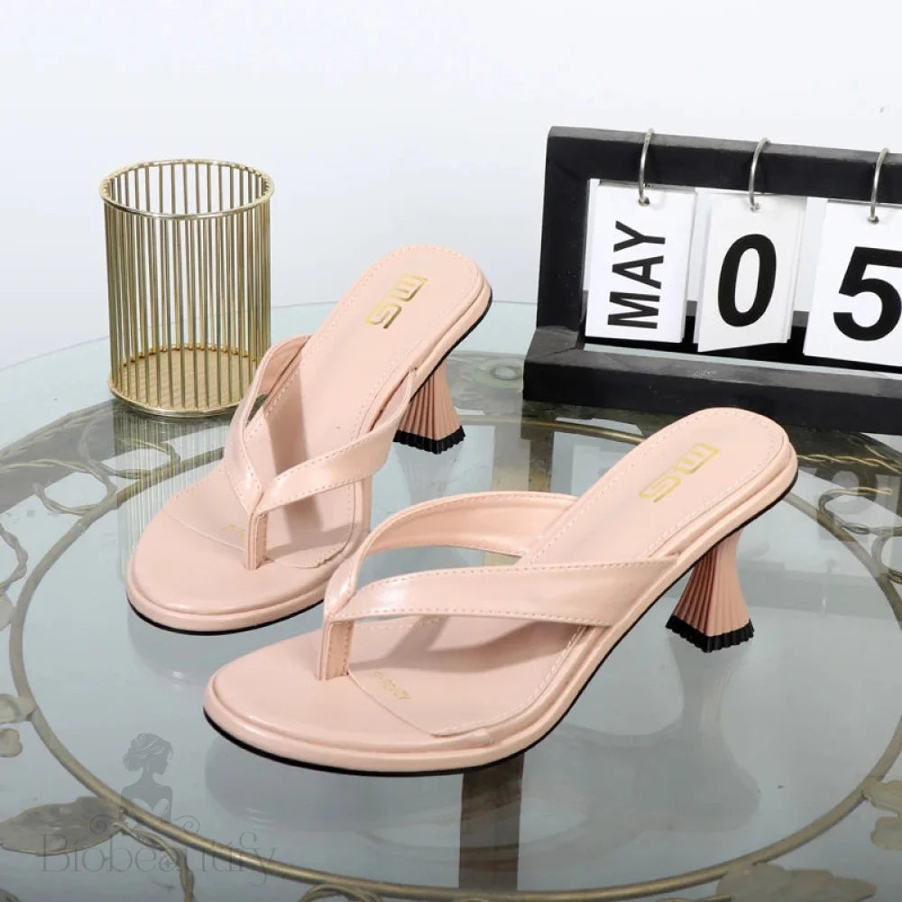 Luxury High-Temperament Ladies Sandals Flip Flops And Heels