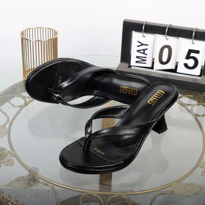 Luxury High-Temperament Ladies Sandals Flip Flops And Heels