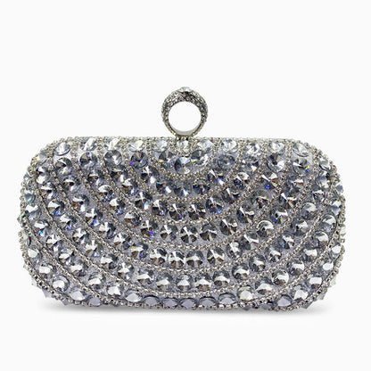 Diamond Clutch Bag By Luz Silver