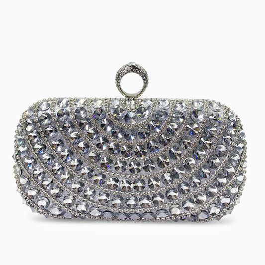 Diamond Clutch Bag By Luz Silver