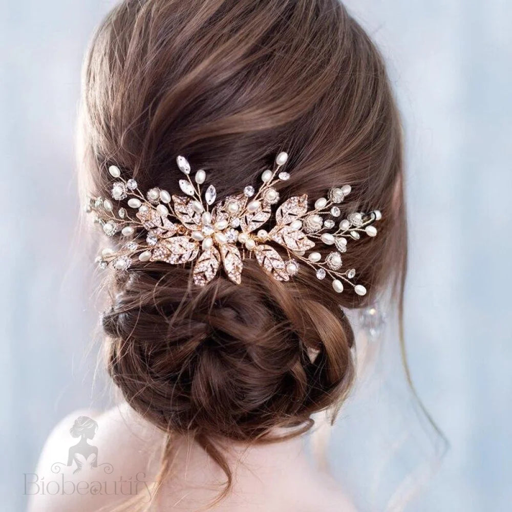 Wedding Hair Accessories - Pearl and Crystal Bridal Hair Comb - More Colors