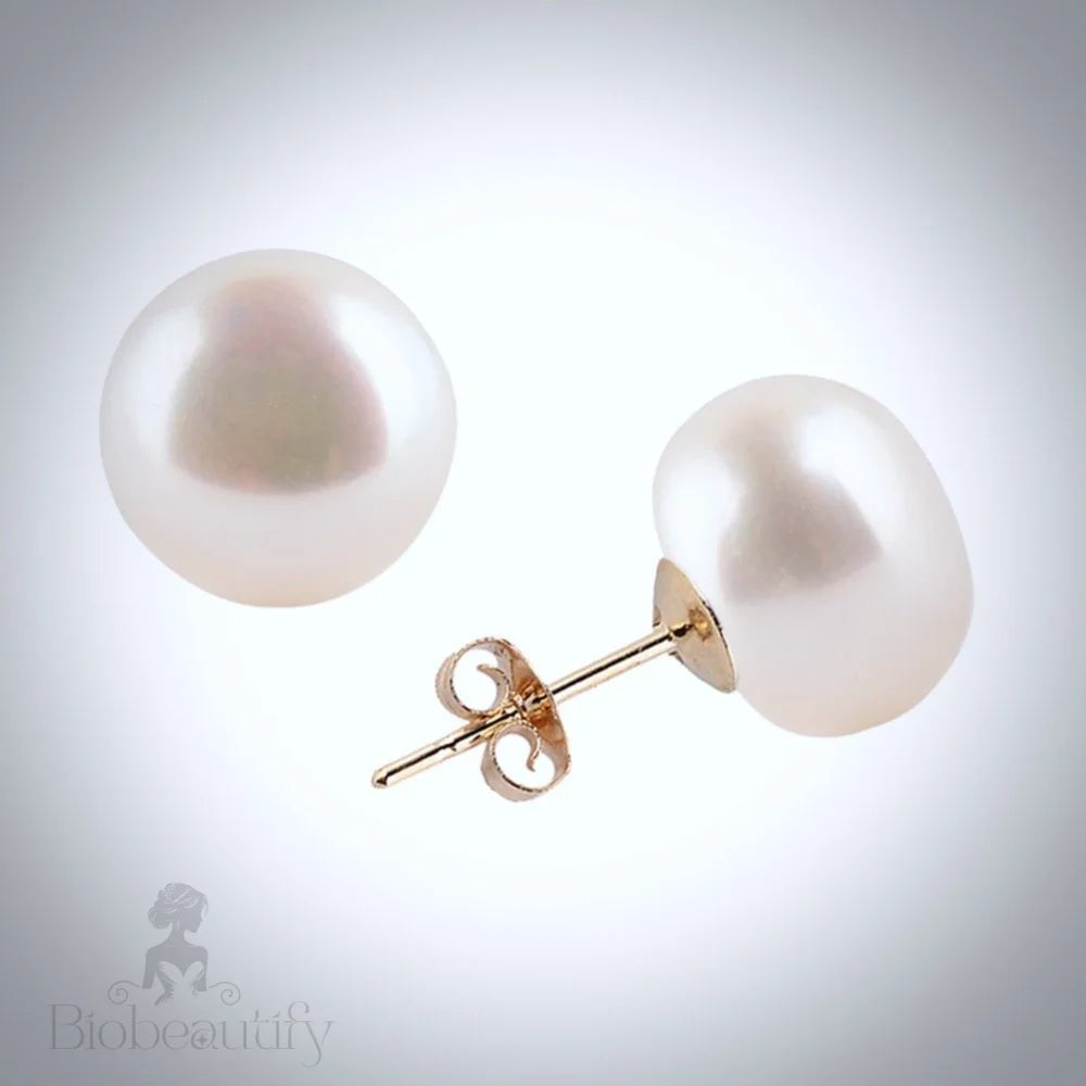 Mabel - Freshwater Pearl Stud Earrings - More Colors Available