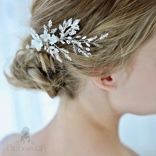 Maisie Pearl Crystal Bridal Hair Clip