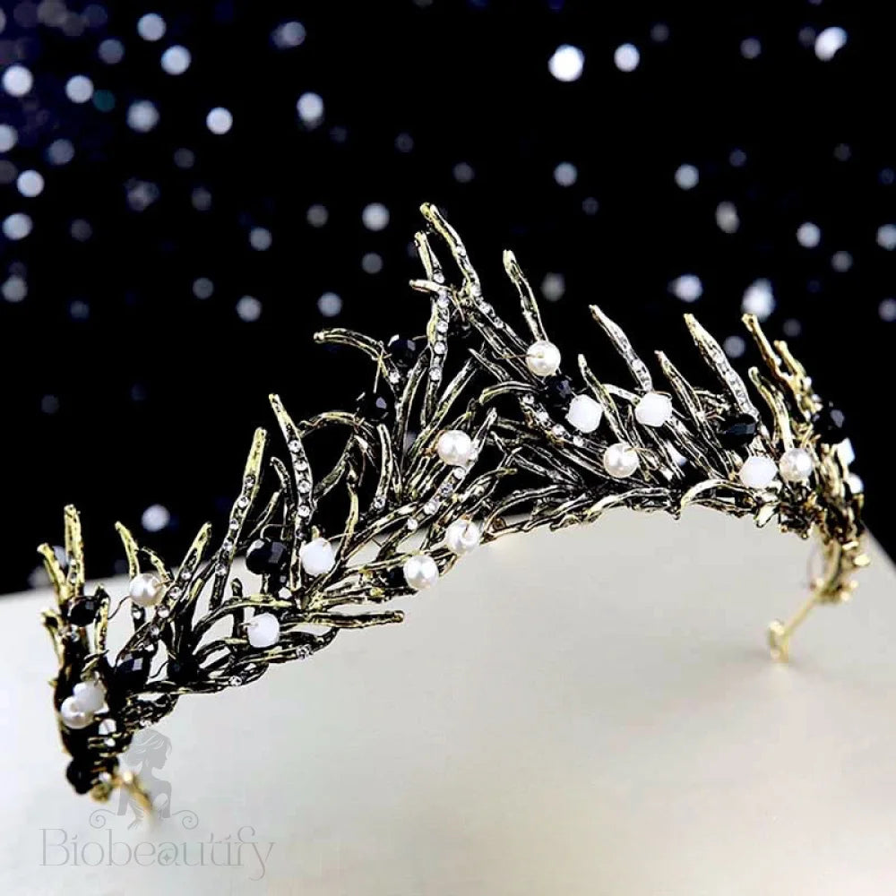 Malena Baroque Tiara For Brides