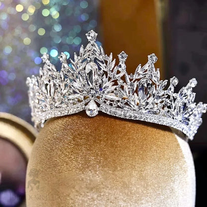 Manohla Crystal Wedding Tiara Available In Multiple Colors