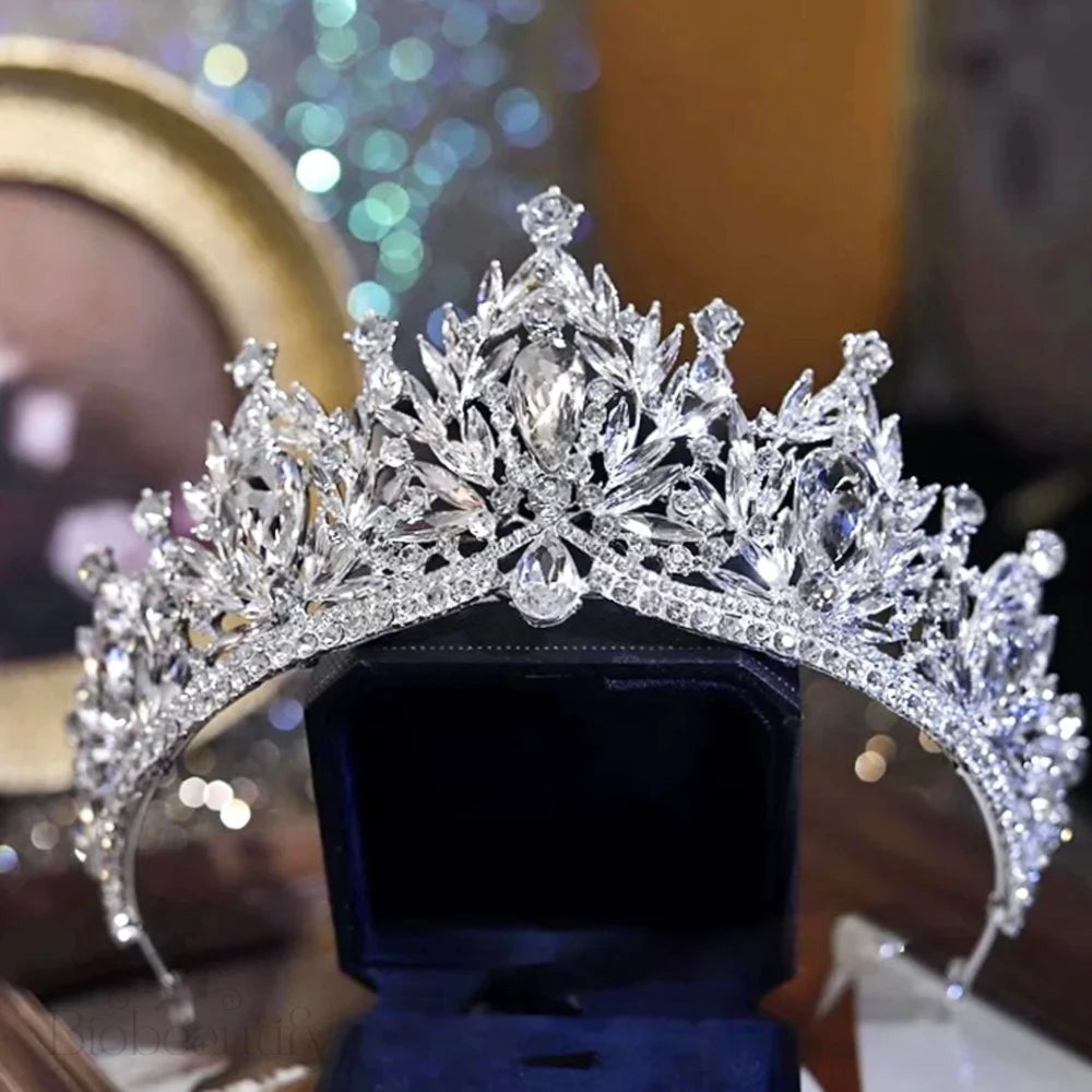 Manohla Crystal Wedding Tiara Available In Multiple Colors