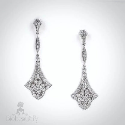 Manon Vintage Cz Bridal Earrings