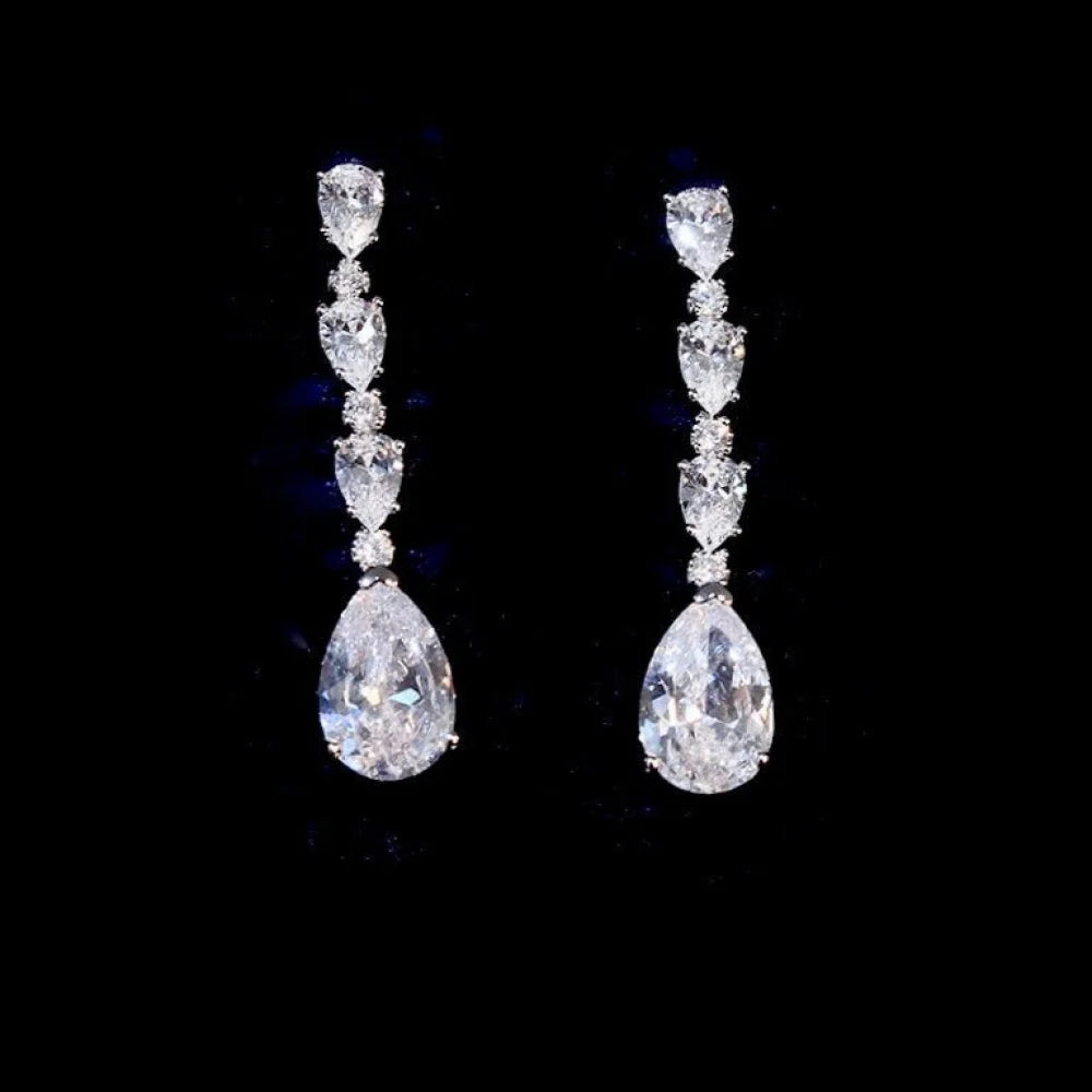 Marion Silver Cubic Zirconia Three-Piece Bridal Jewelry Set