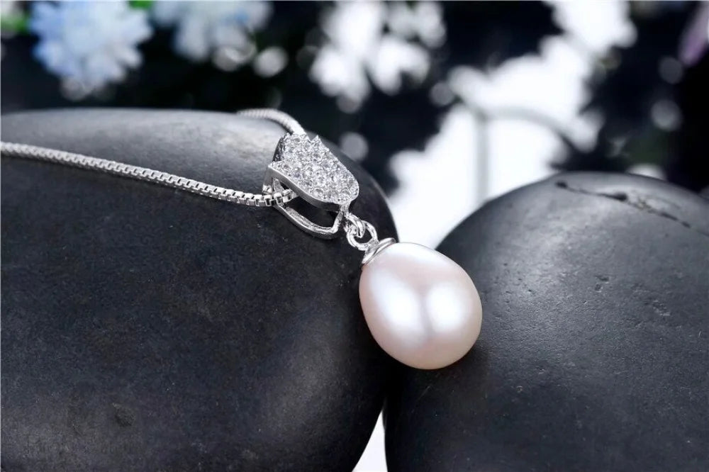 Marley Freshwater Pearl Sterling Silver 925 Bridal Necklace