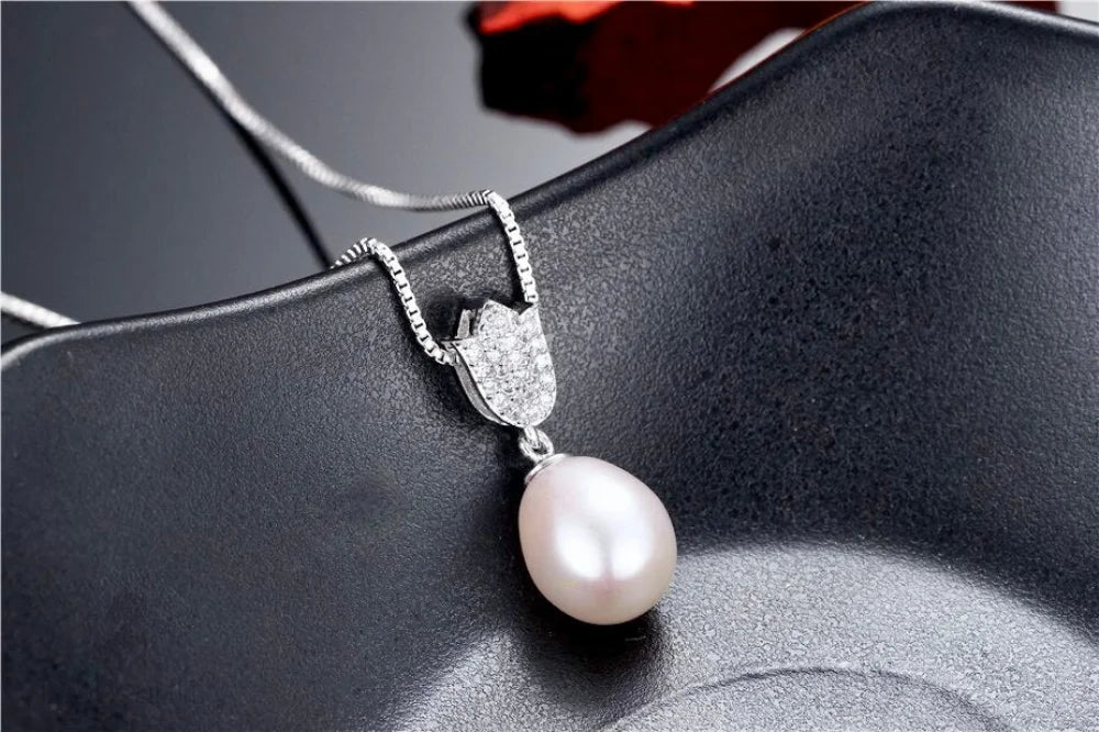 Marley Freshwater Pearl Sterling Silver 925 Bridal Necklace