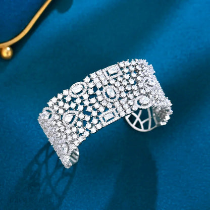 Marrakesh Luxury Cz Bridal Cuff Bracelet