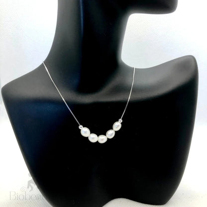 Mave Natural Pearl 925 Silver Bridal Necklace