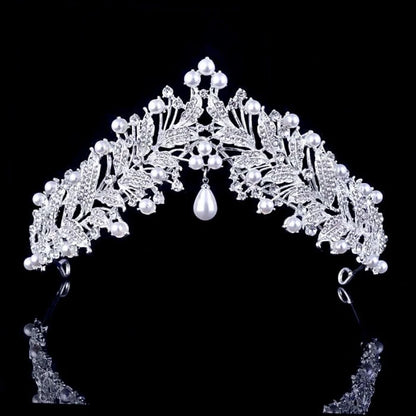 May Pearl And Cz Bridal Tiara