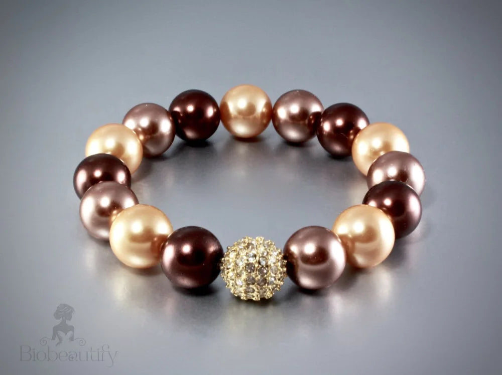 Maya Gold - Pearl Stretch Bracelets