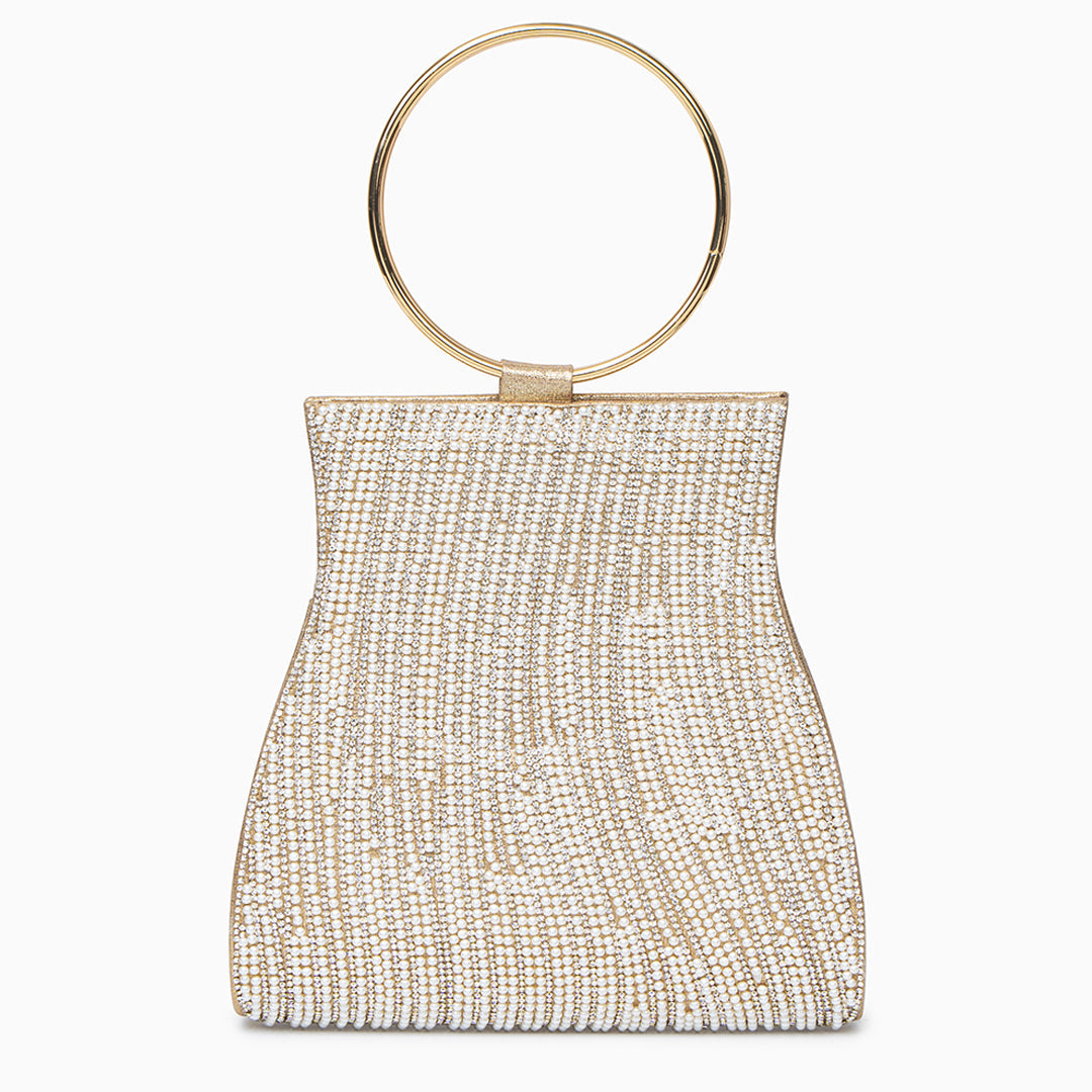 Meghan Rhinestone Bag Gold