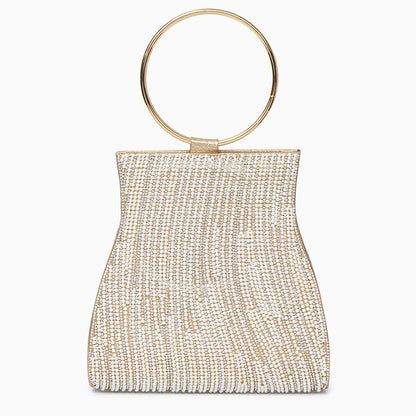Meghan Rhinestone Bag Gold