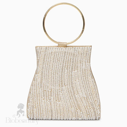 Meghan Rhinestone Bag Gold